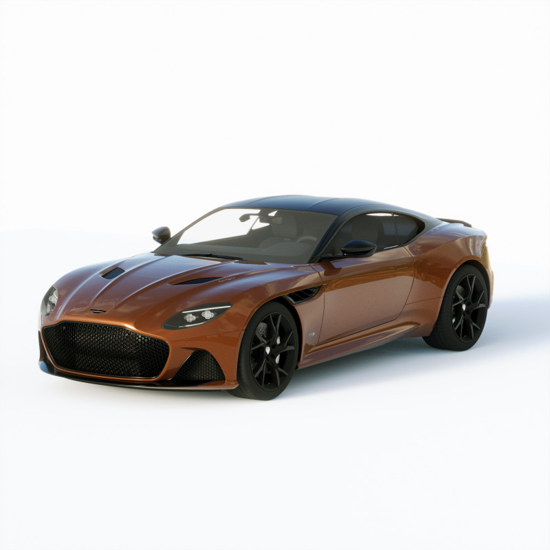 Aston Martin DBS Superleggera 2019 3D Модель .c4d .max .obj .3ds .fbx .stl .blend 