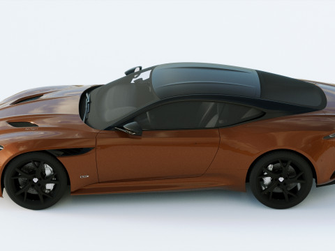 Aston Martin DBS Superleggera 2019 3D Модель