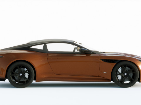 Aston Martin DBS Superleggera 2019 3D Модель