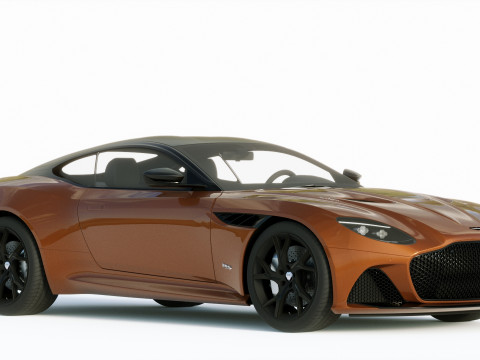 Aston Martin DBS Superleggera 2019 3D Модель