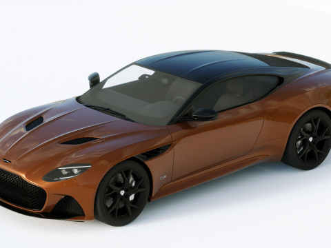 Aston Martin DBS Superleggera 2019 3D Модель