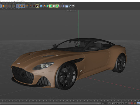 Aston Martin DBS Superleggera 2019 3D Модель