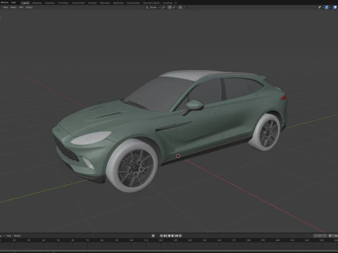 Aston Martin DBX 2021 3D Model