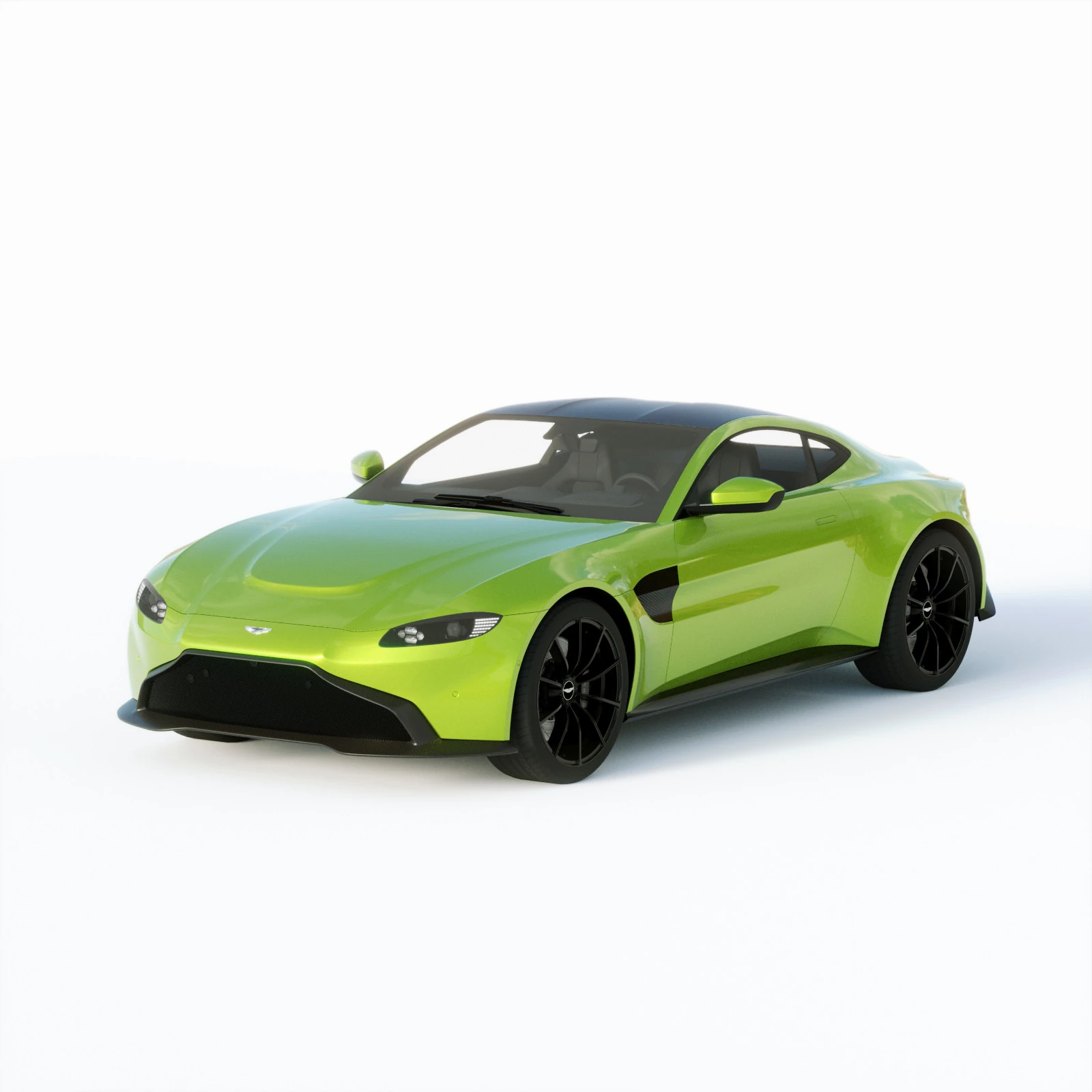 Aston Martin Vantage 2019 3D Model .c4d .max .obj .3ds .fbx .stl .blend