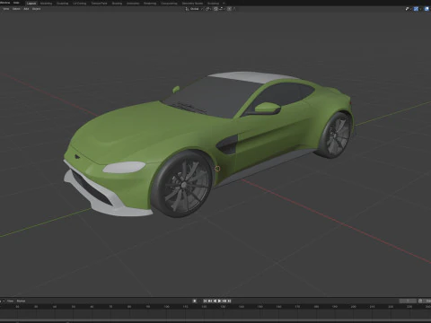 Aston Martin Vantage 2019 3D Model