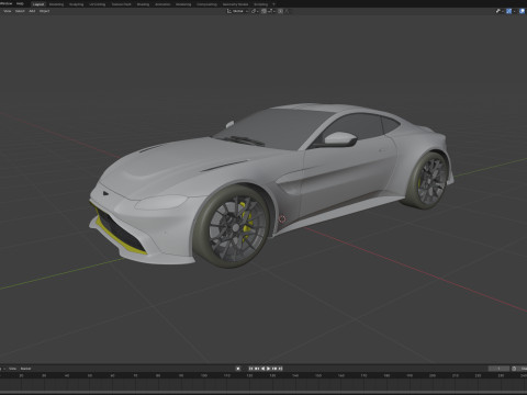Aston Martin Vantage AMR 2020 Model 3D