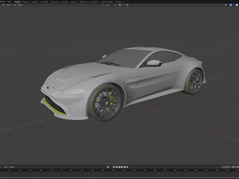 Aston Martin Vantage AMR 2020 3D Model