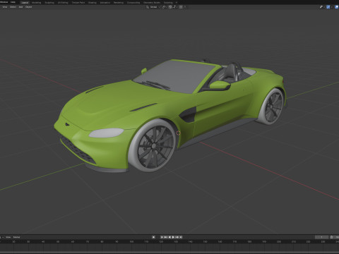 Aston Martin Vantage Roardster 2020 Modelo 3D
