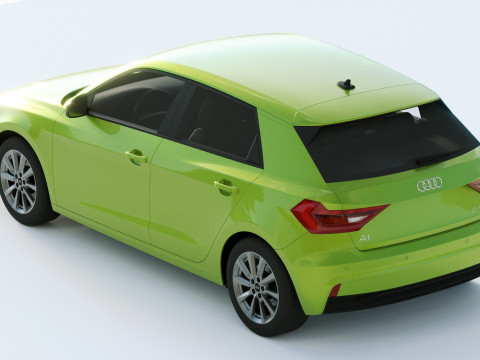 Audi A1 2019 3D Модель