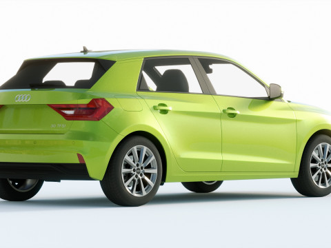 Audi A1 2019 3D Модель