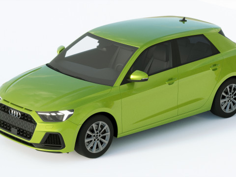 Audi A1 2019 3D Модель