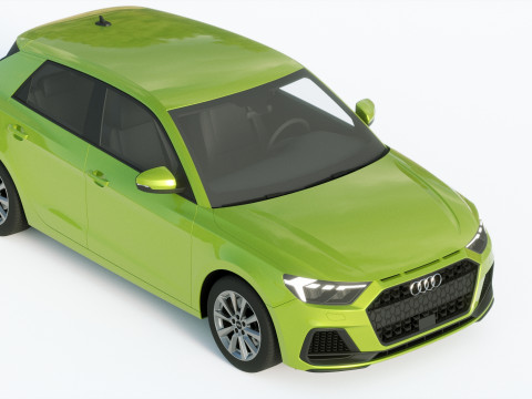 Audi A1 2019 3D Модель