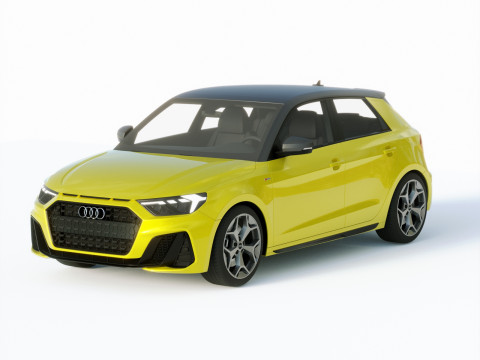 Audi A1 S-line 2019 Modello 3D