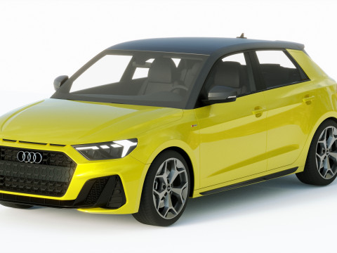 Audi A1 S-line 2019 3D Modell