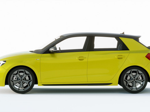 Audi A1 S-line 2019 3D Modell