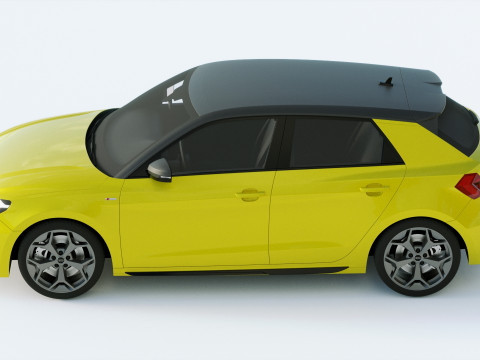 Audi A1 S-line 2019 3D Modell