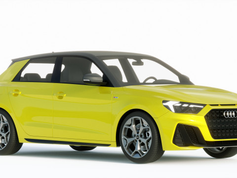 Audi A1 S-line 2019 3D Modell