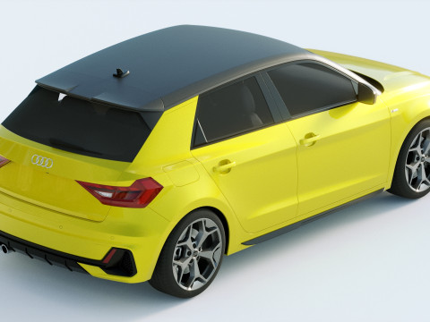 Audi A1 S-line 2019 3D Modell