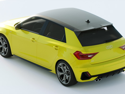 Audi A1 S-line 2019 3D Modell