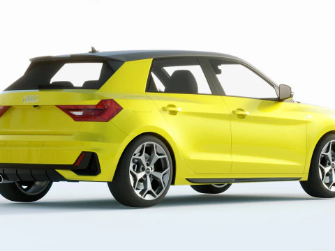 Audi A1 S-line 2019 3D Model