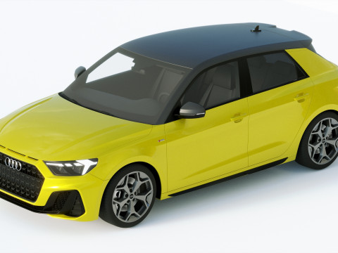 Audi A1 S-line 2019 3D Modell