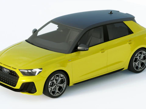 Audi A1 S-line 2019 3D Model