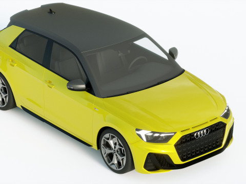 Audi A1 S-line 2019 3D Modell