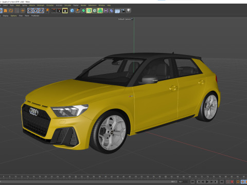 Audi A1 S-line 2019 3D Modell