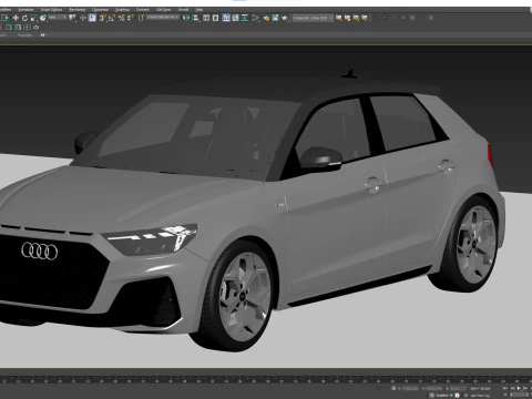 Audi A1 S-line 2019 3D Model
