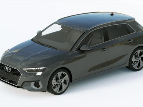 Audi A3 2021 Modelo 3D