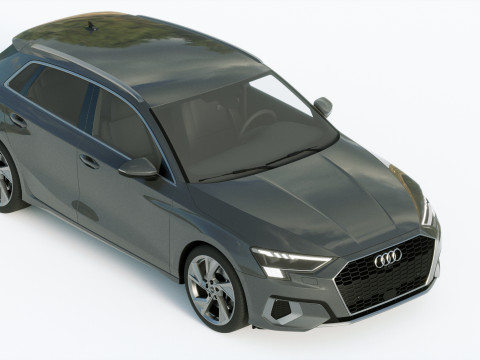 Audi A3 2021 Modelo 3D