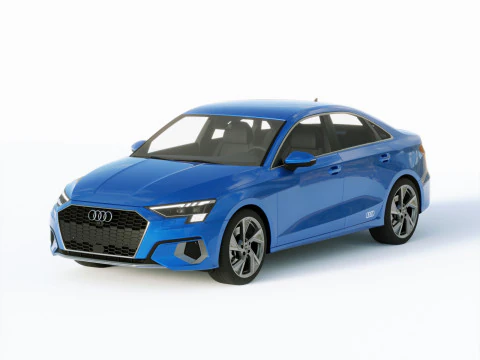 Audi A3 Sed&aacute;n 2021 Modelo 3D