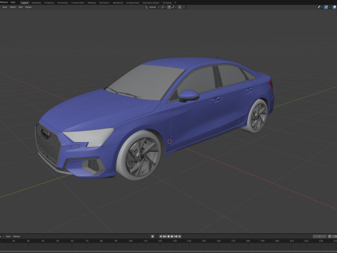 Audi A3 Sedan 2021 3D Модель