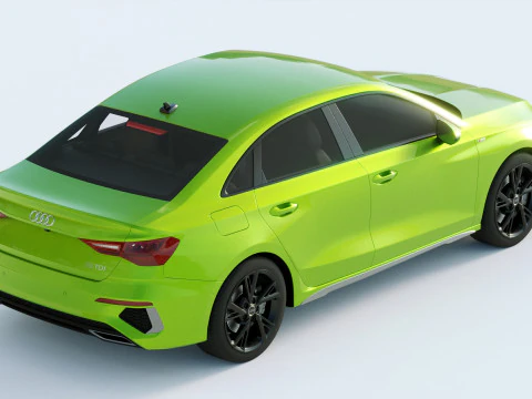 Audi A3 Sedan S-line 2021 3D Model
