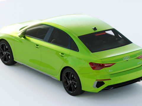 Audi A3 Sedan S-line 2021 Modelo 3D