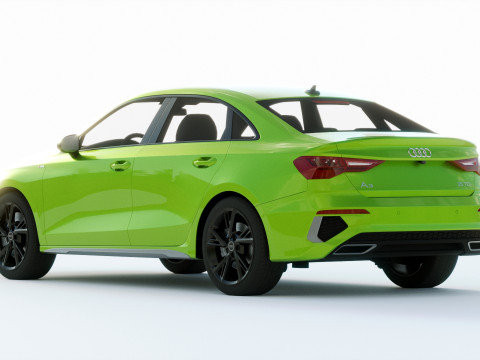 Audi A3 Sedan S-line 2021 Modelo 3D
