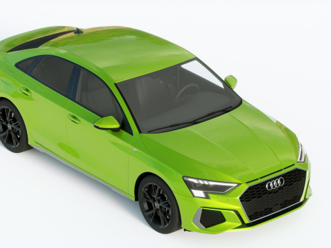 Audi A3 Sedan S-line 2021 Modelo 3D