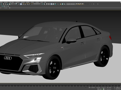 Audi A3 Sedan S-line 2021 Modelo 3D