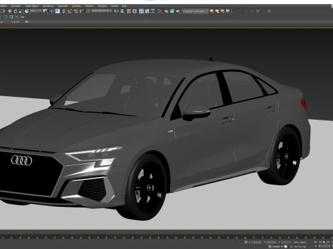 Audi A3 Sedan S-line 2021 3D Model