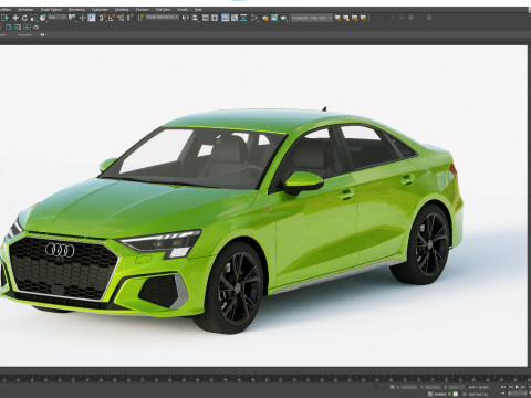 Audi A3 Sedan S-line 2021 Modelo 3D
