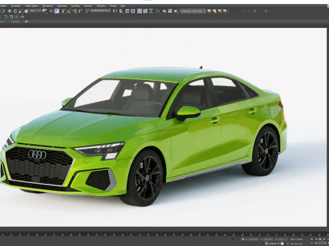 Audi A3 Sedan S-line 2021 3D Model
