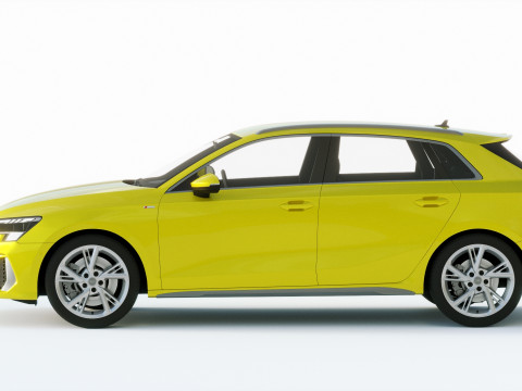 Audi A3 S-line 2021 3D Model