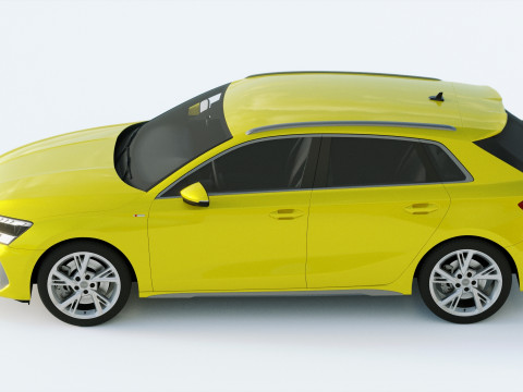 Audi A3 S-line 2021 3D Model