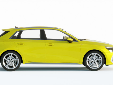 Audi A3 S-line 2021 3D Model