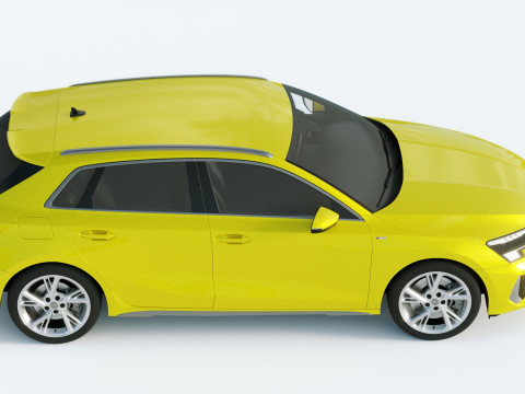 Audi A3 S-line 2021 3D Model
