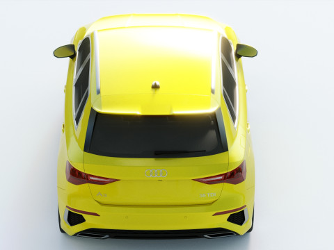 Audi A3 S-line 2021 3D Model