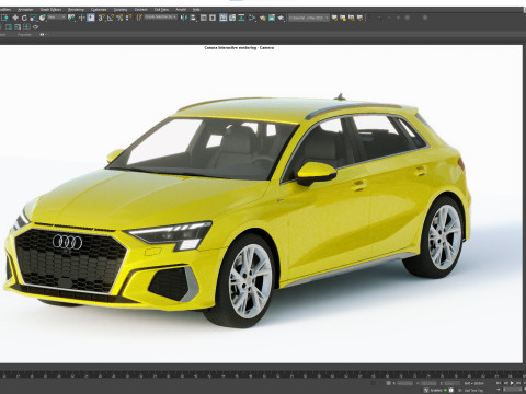 Audi A3 S-line 2021 3D Model