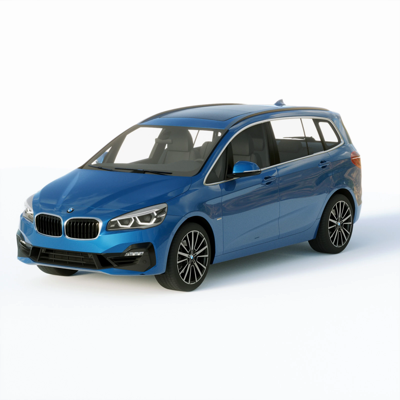 Grand Tourier 2-series 225i 2019 3D Model .c4d .max .obj .3ds .fbx .stl .blend