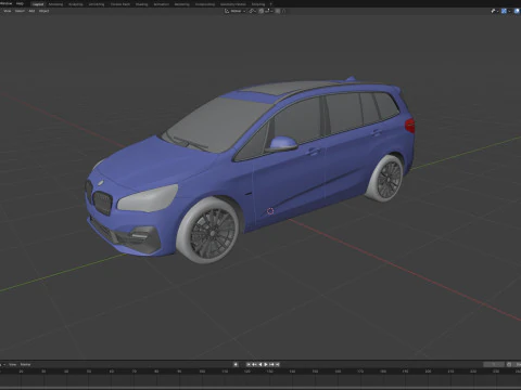 Grand Tourier 2-series 225i 2019 3D Model