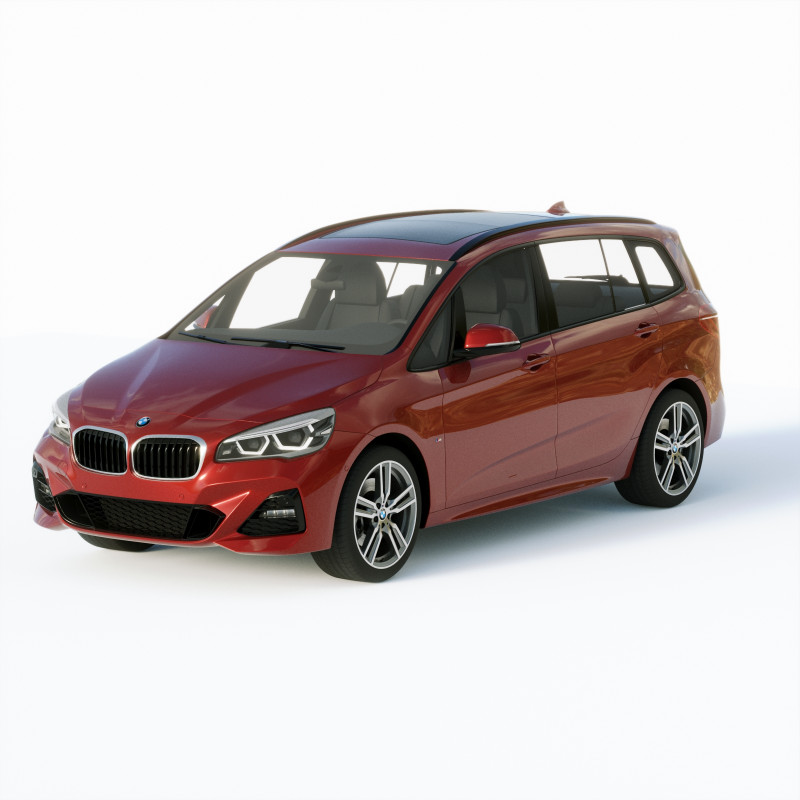 Grand Tourier M 2-series 225i 2019 3D 模型 .c4d .max .obj .3ds .fbx .stl .blend